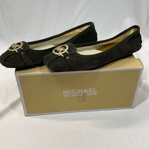 Michael Kors dark olive suede